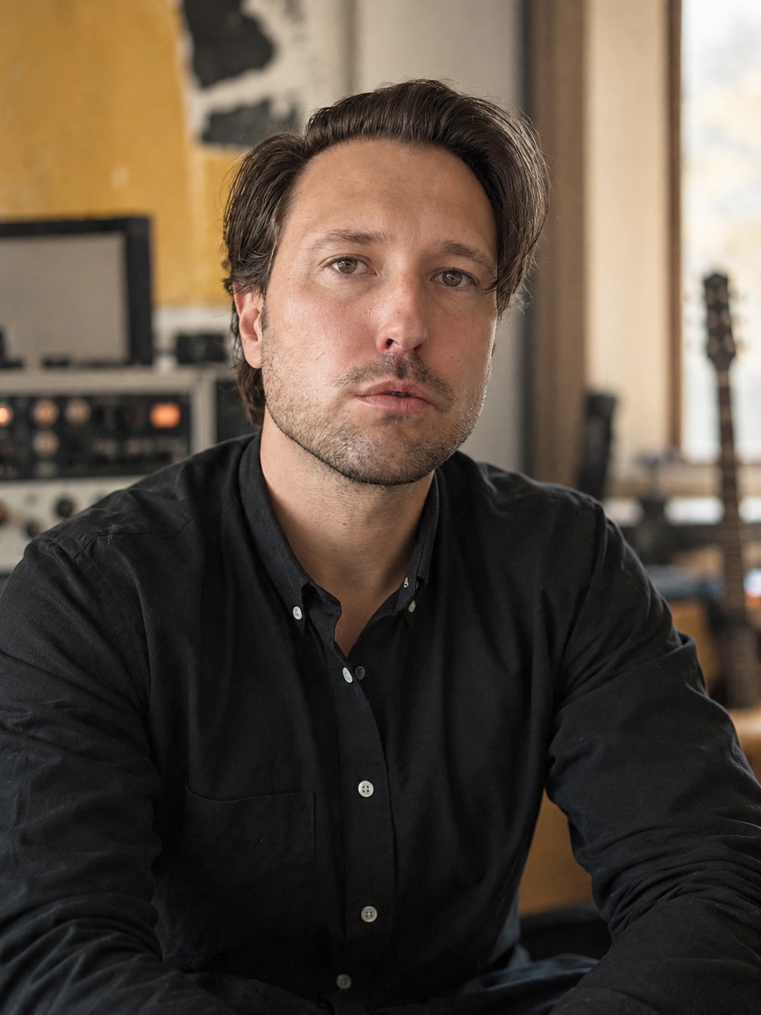 Chris Blood at the recording studio